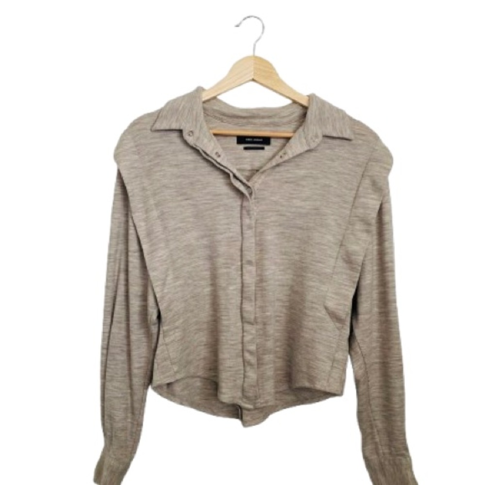 Isabel Marant Luxury Virgin Wool Knit Cardigan - Made in Portugal Size 38